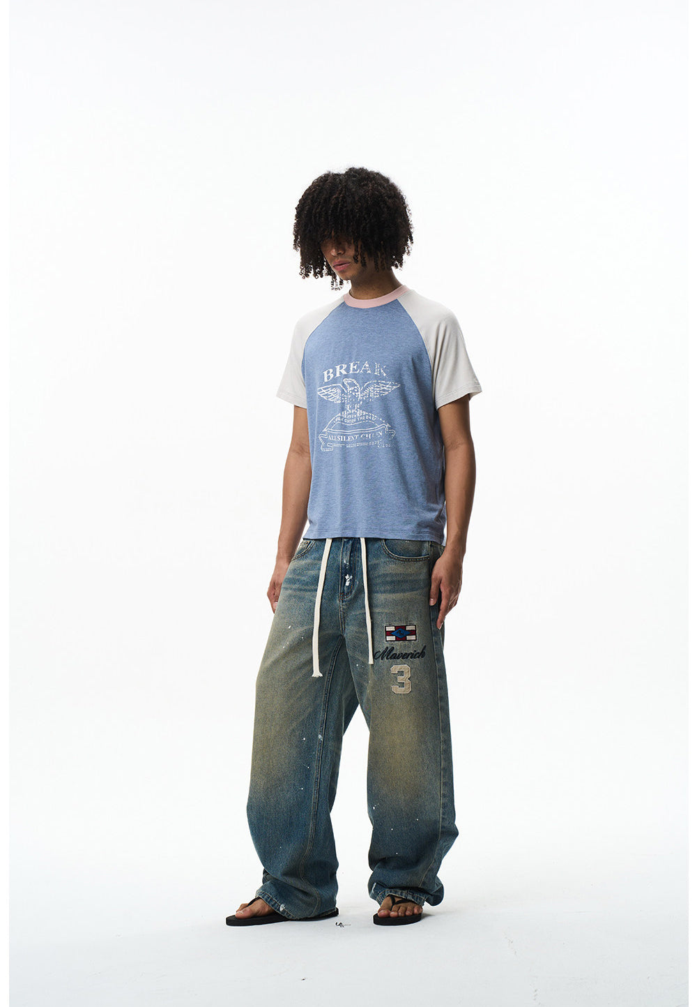 Vintage Letter Print T-Shirt