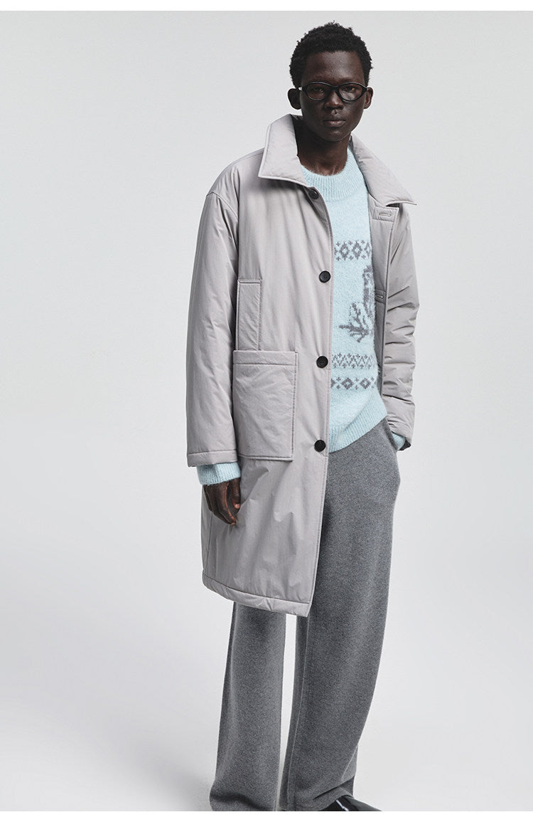 Multi-Pocket Quilted Coat