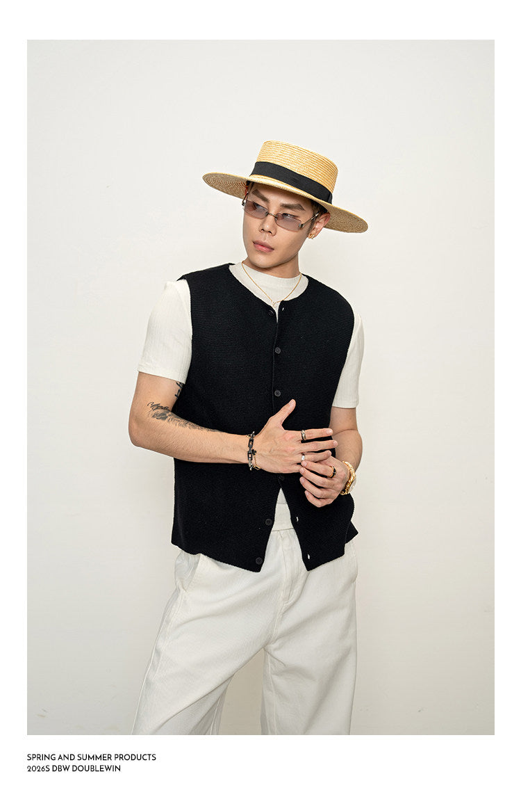 Breathable knit vest