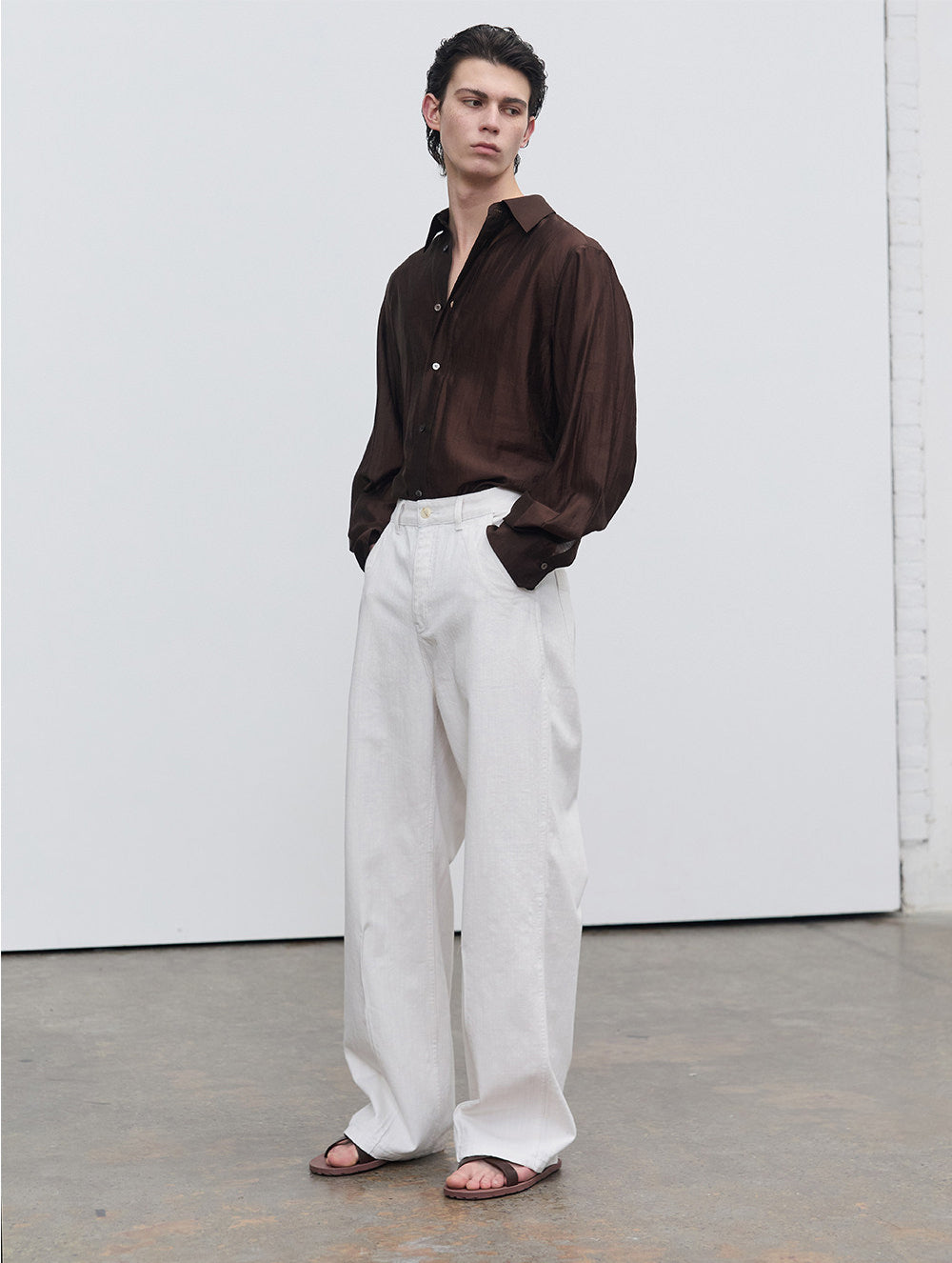 루즈핏 통기성 청바지