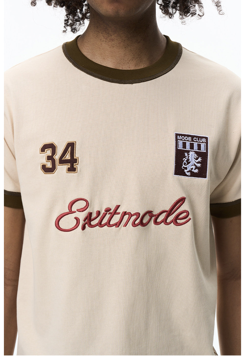 Vintage Embroidered Crew-Neck T-Shirt
