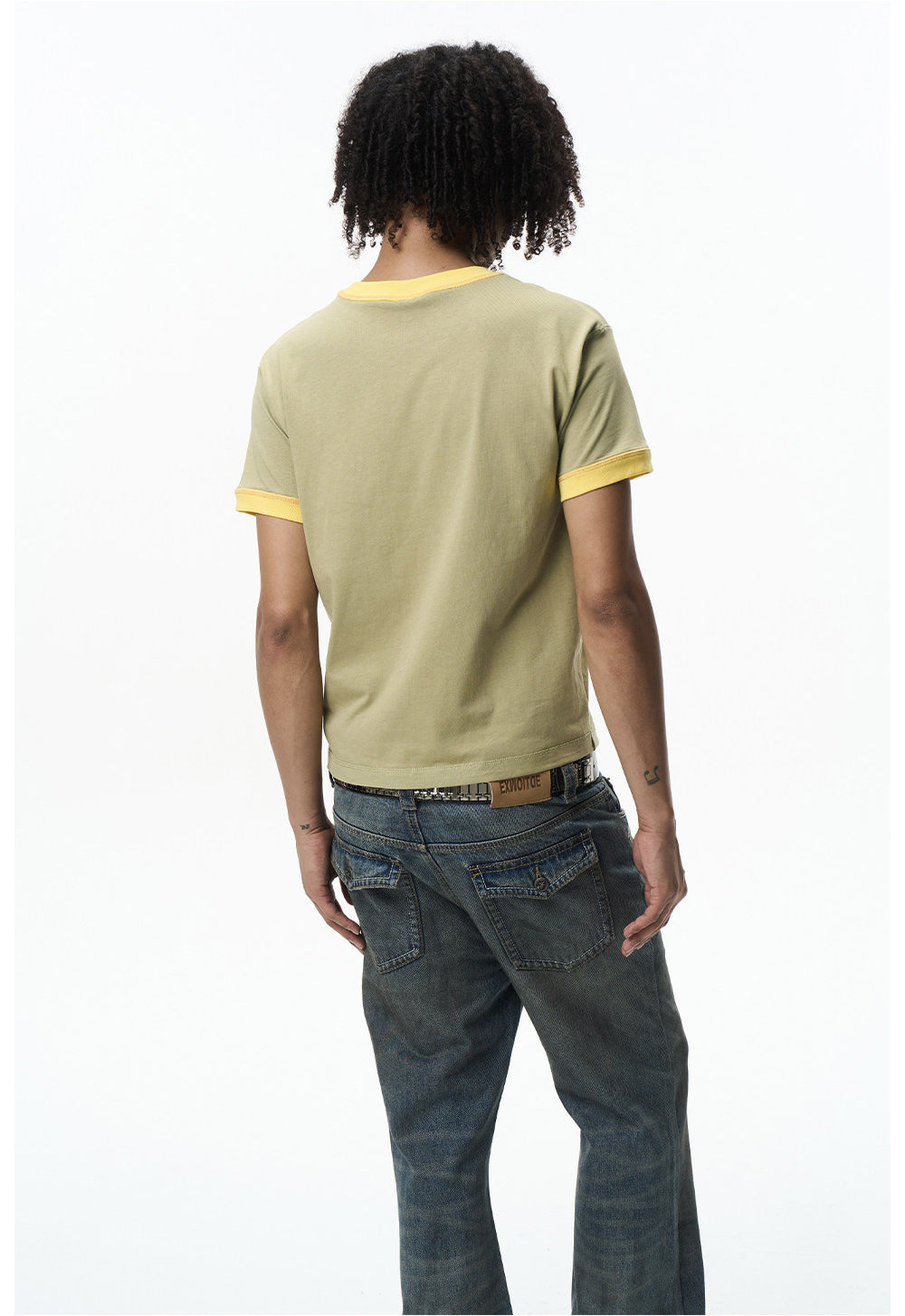 Vintage Embroidered Crew-Neck T-Shirt