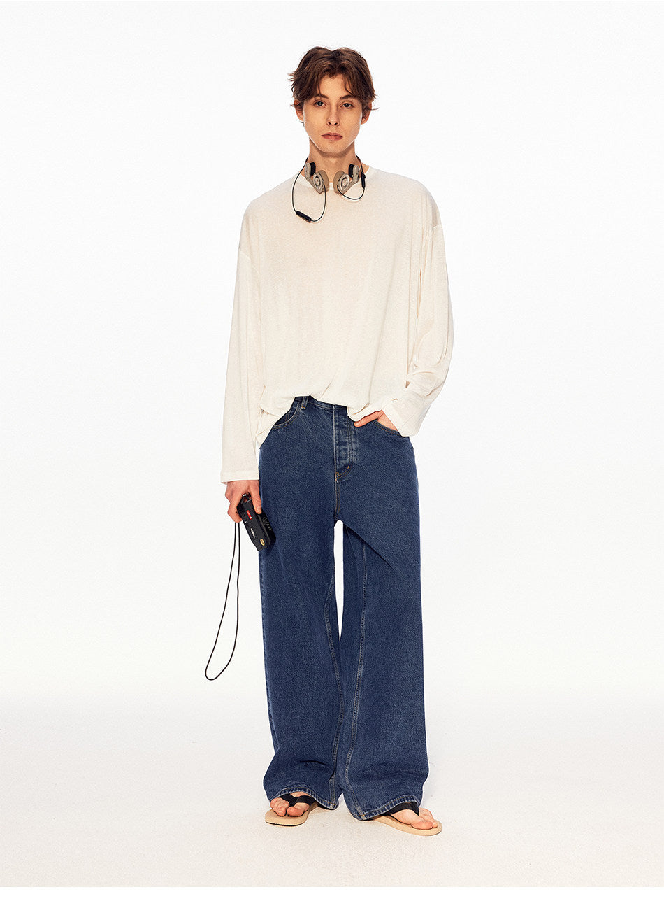 Vintage-Style Lyocell T-Shirt