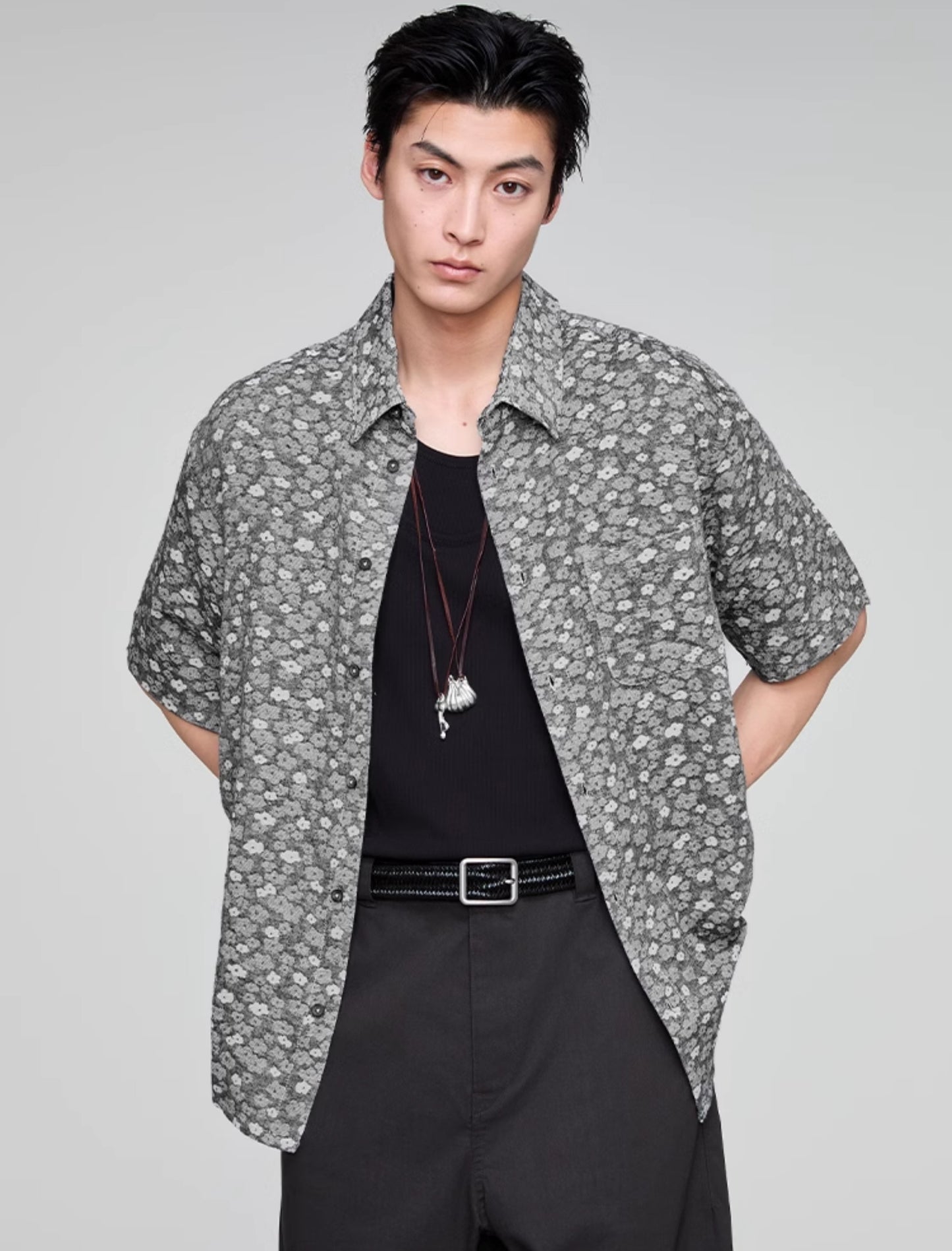 Retro Standard Collar Shirt