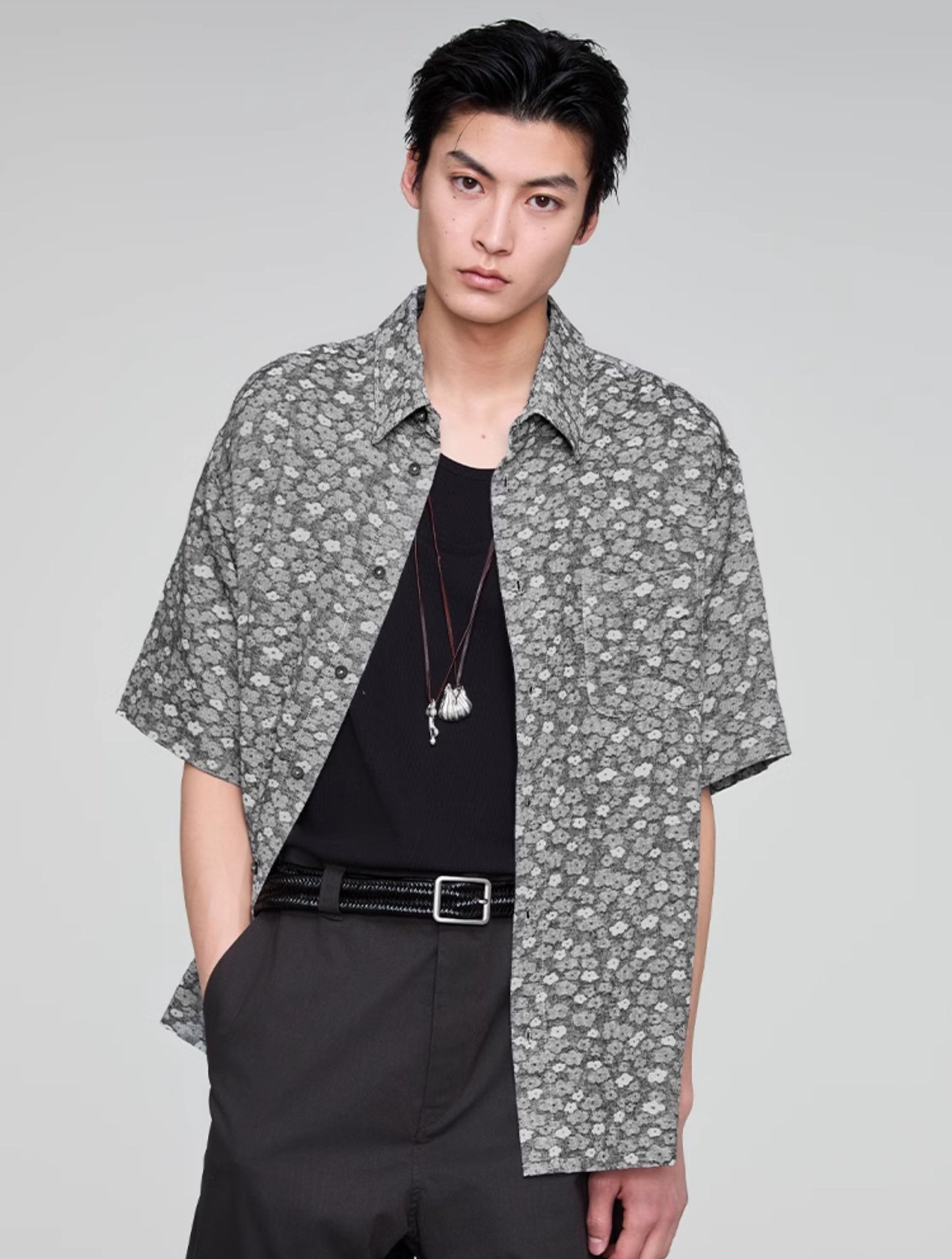 Retro Standard Collar Shirt