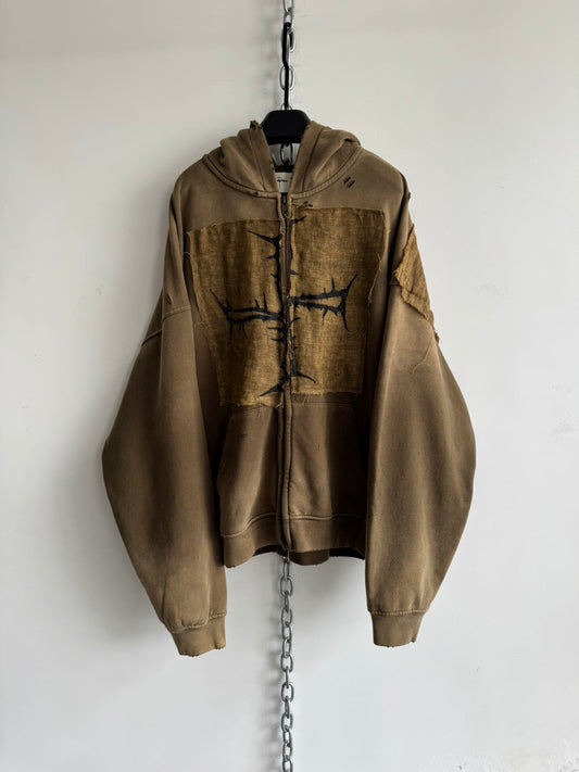 Patchwork Damaged Parka