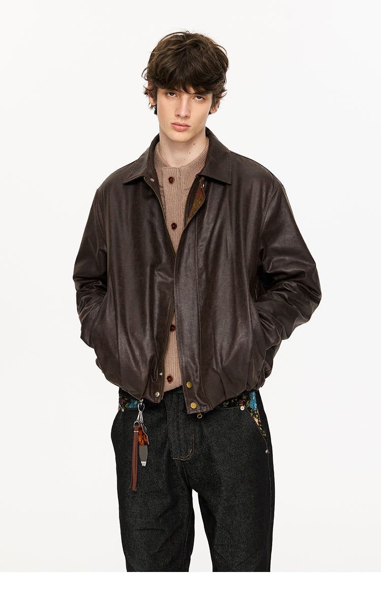 Distressed retro jacket
