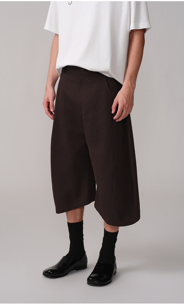 Loose-Fit Casual 3/4-Length Shorts