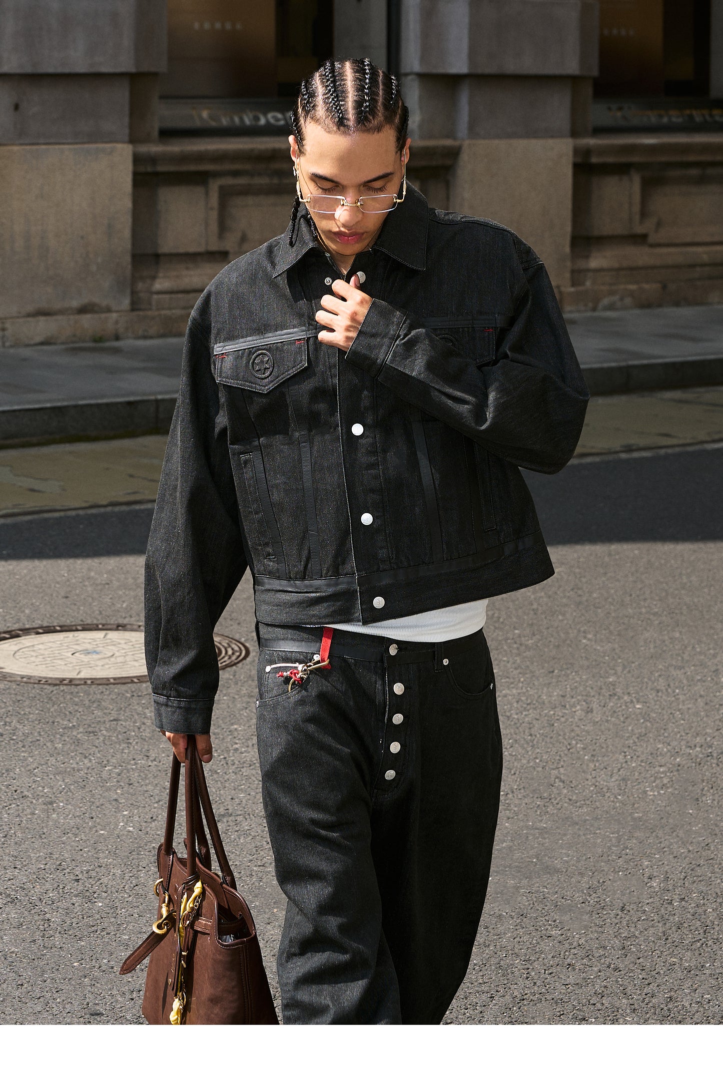 Raw Denim Short Wide Jacket