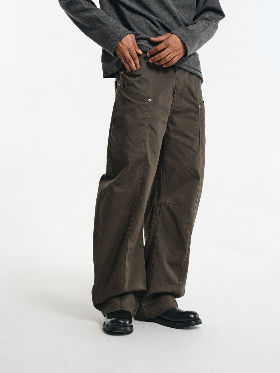 Cotton Rivet Casual Pants