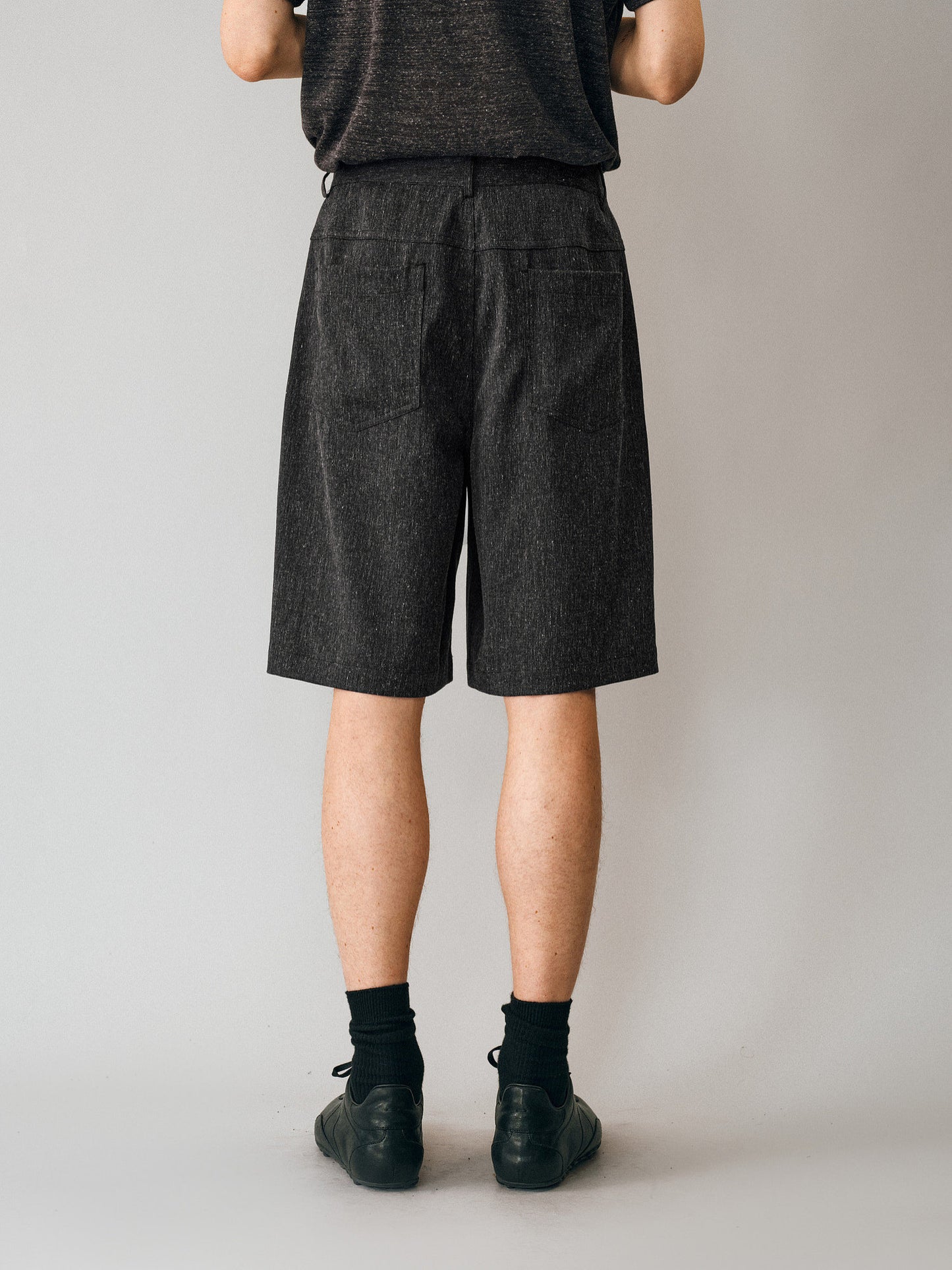Linen-blend Casual Shorts