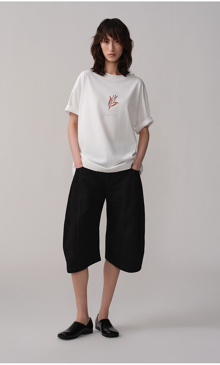 Loose-Fit Casual 3/4-Length Shorts