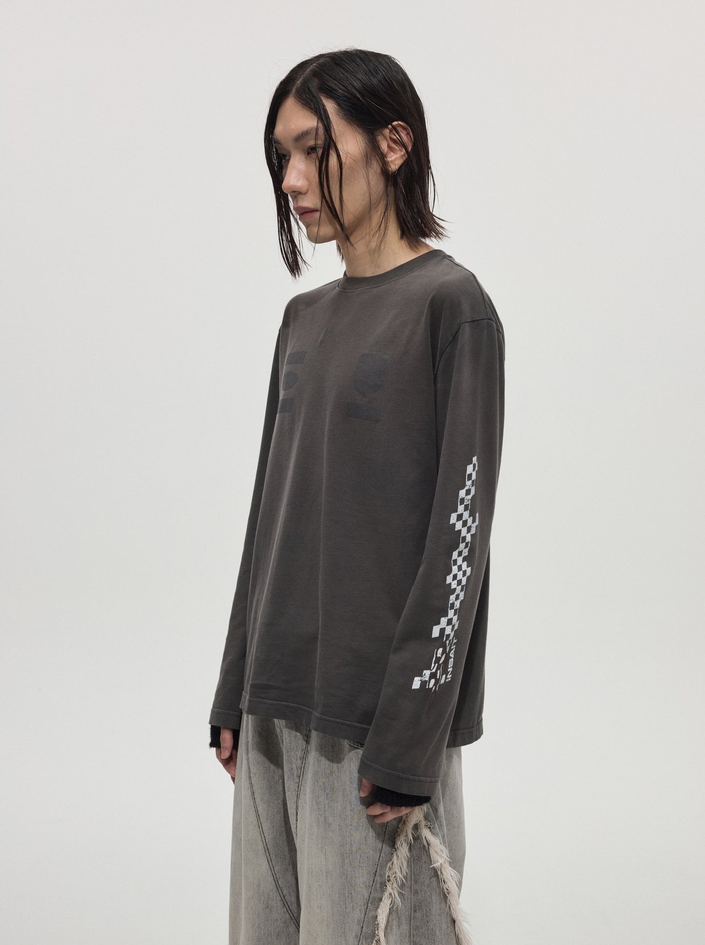 Racing Print Washed T-Shirt