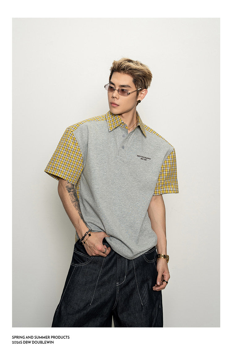 Drop-Shoulder Polo Shirt