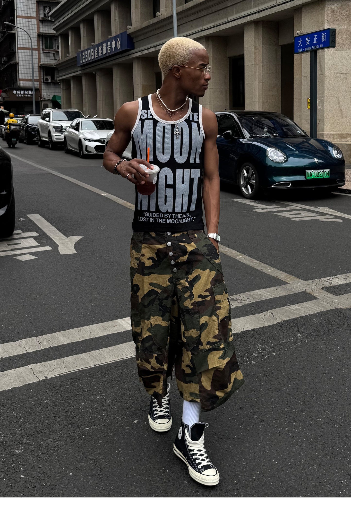 Stretch Slim-Fit Sleeveless Top