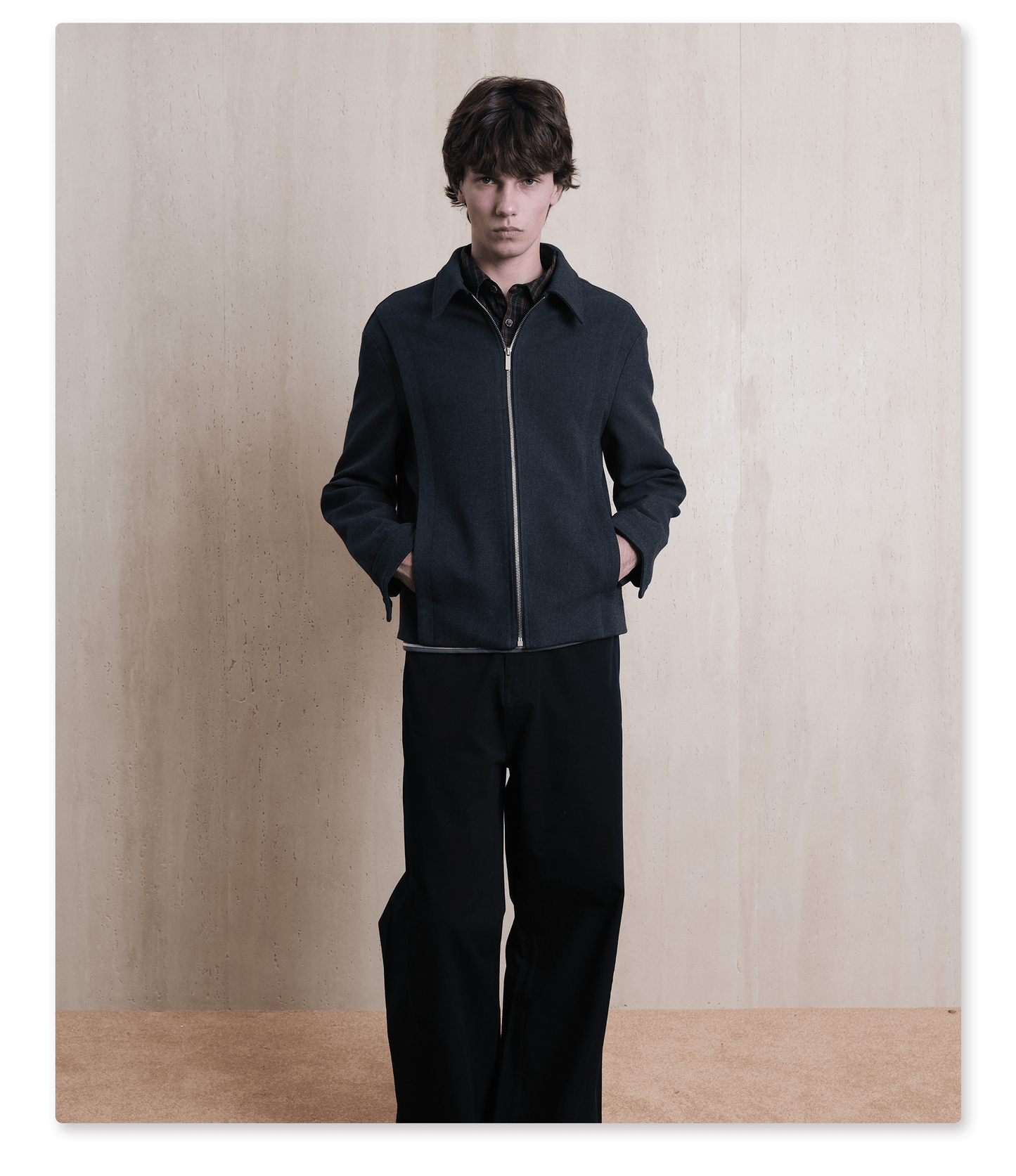 Deconstructed Zip-Up Jacket