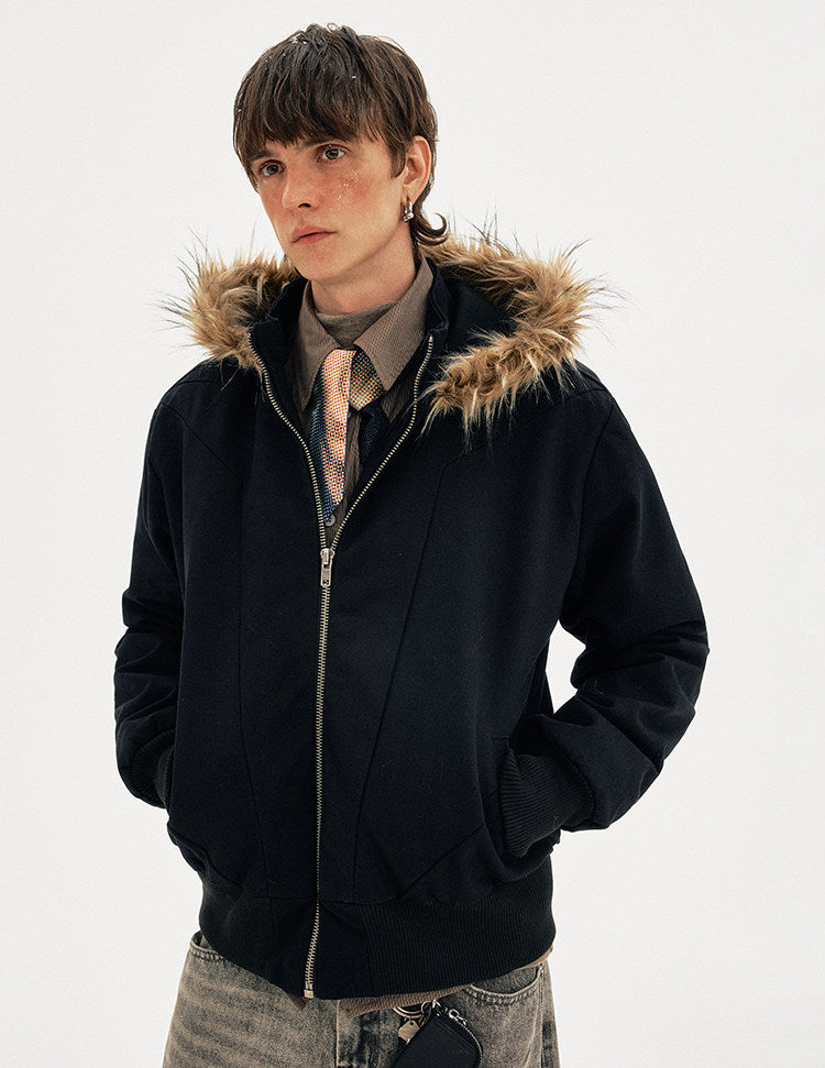 Detachable Fur Collar Cotton Jacket