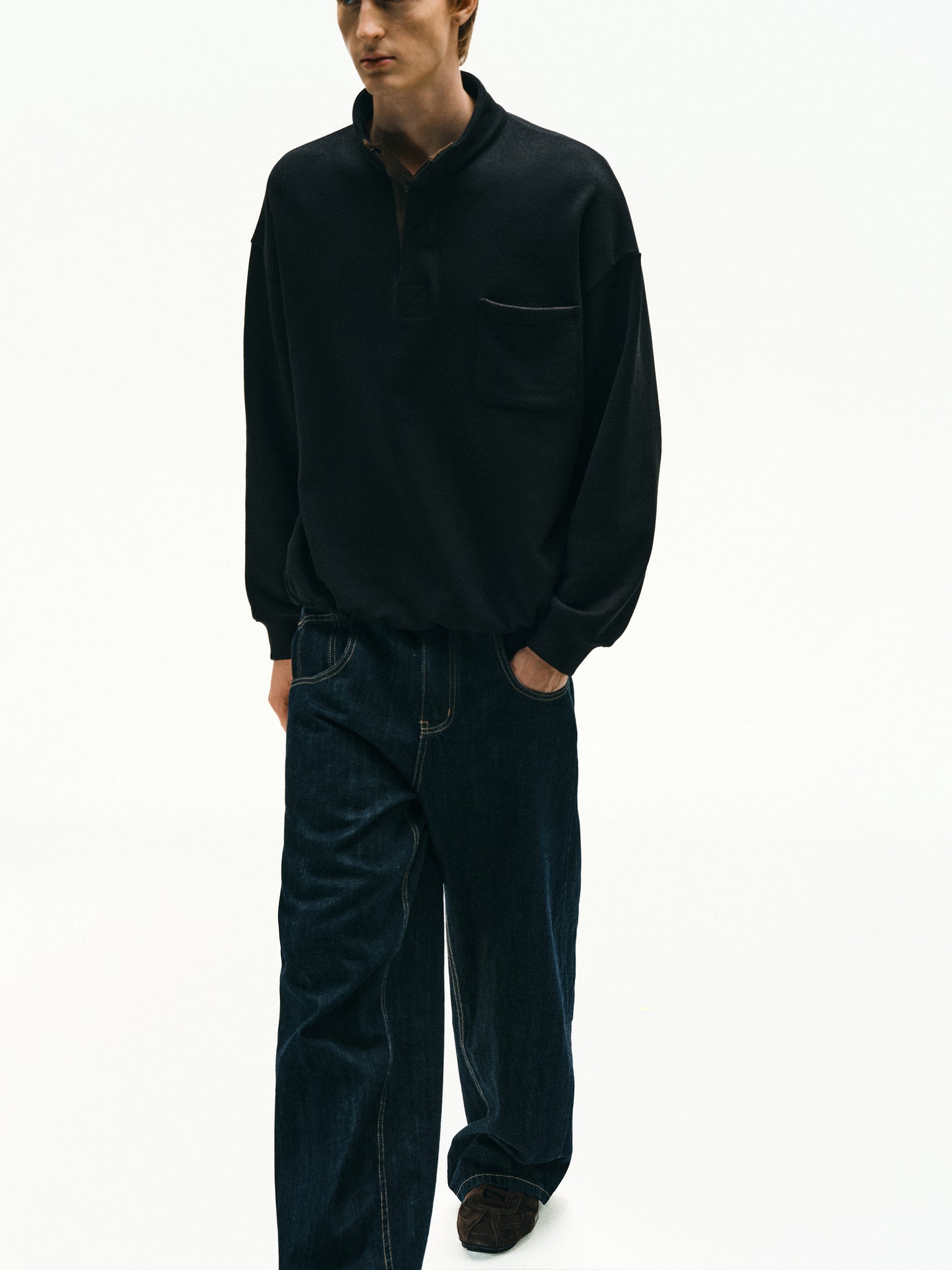 Stand Collar Sweatshirt