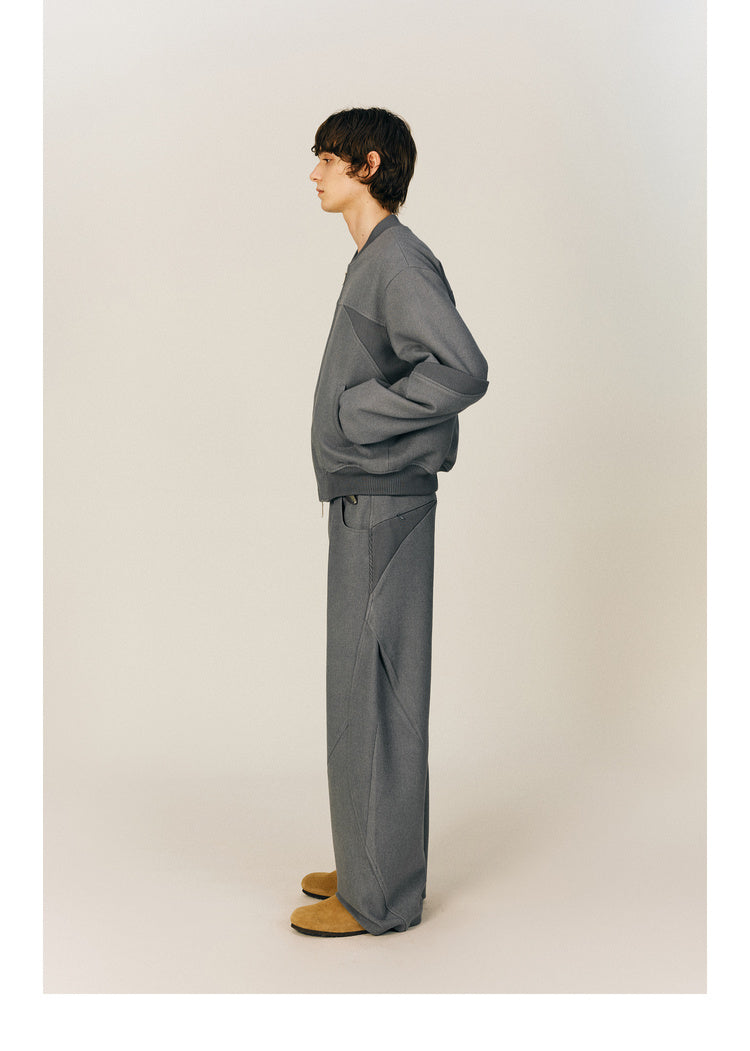 Loose-fitting wool pants