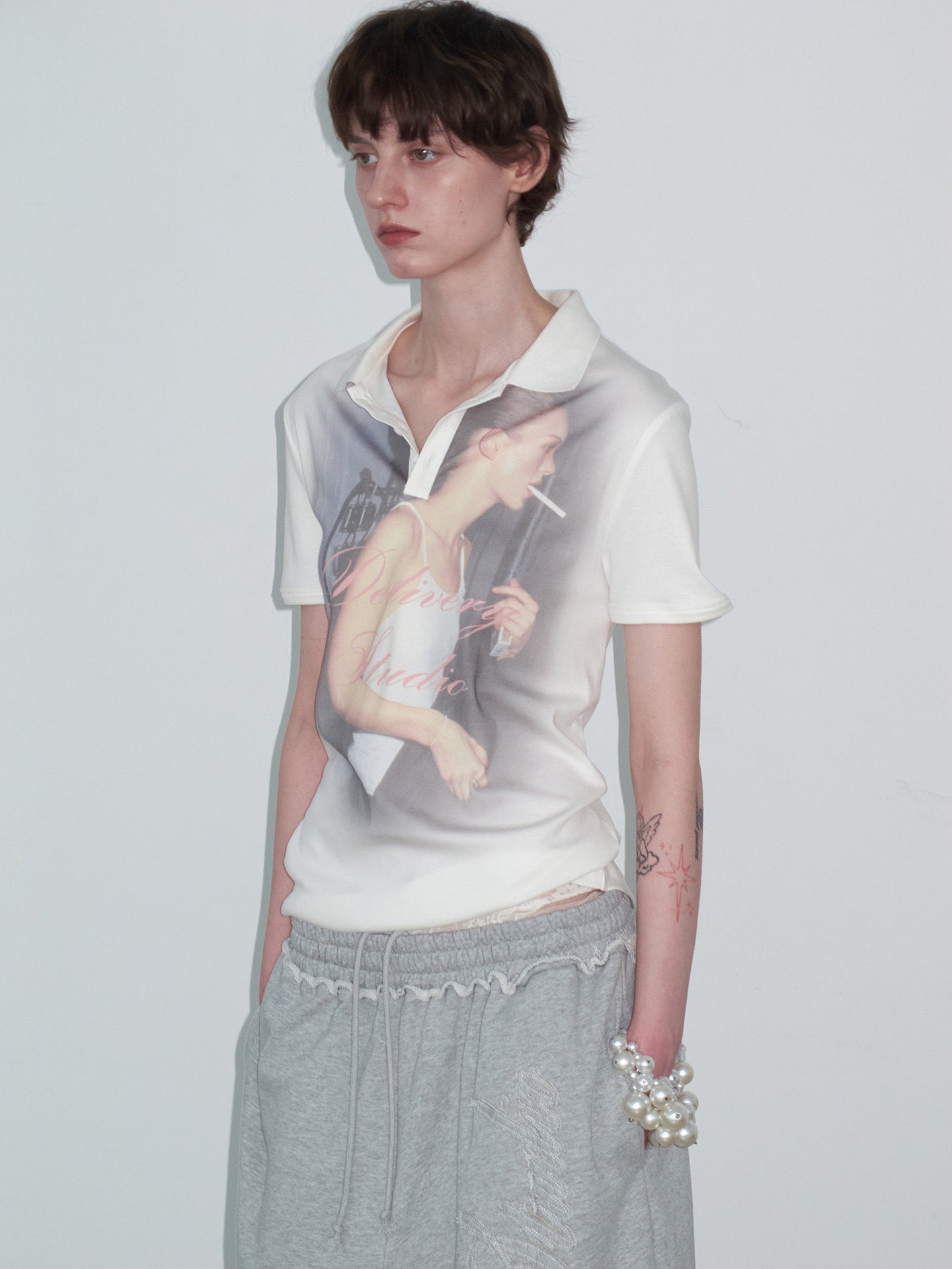 Vintage Millennium Printed Polo Shirt
