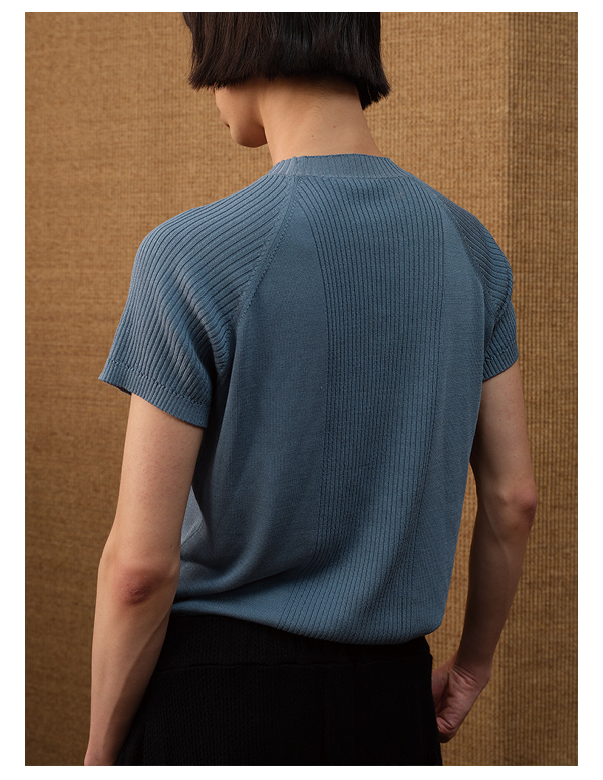 Ice Silk Fabric Knit Shirt