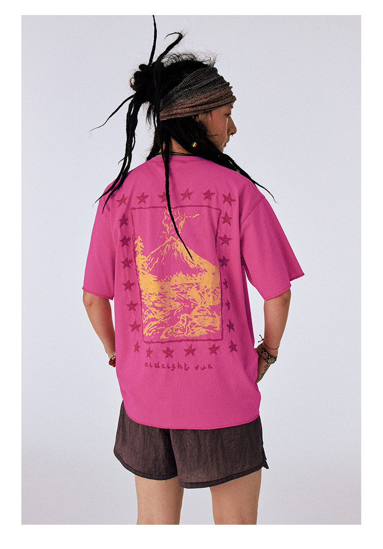 刺繍マウンテンTシャツ