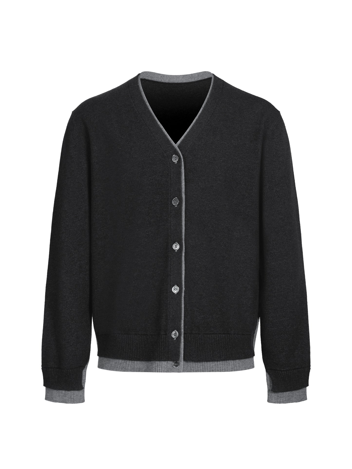 Wool Modal Patchwork Cardigan