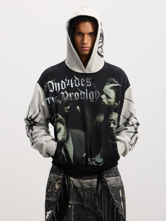 Printed Stitch Hoodie