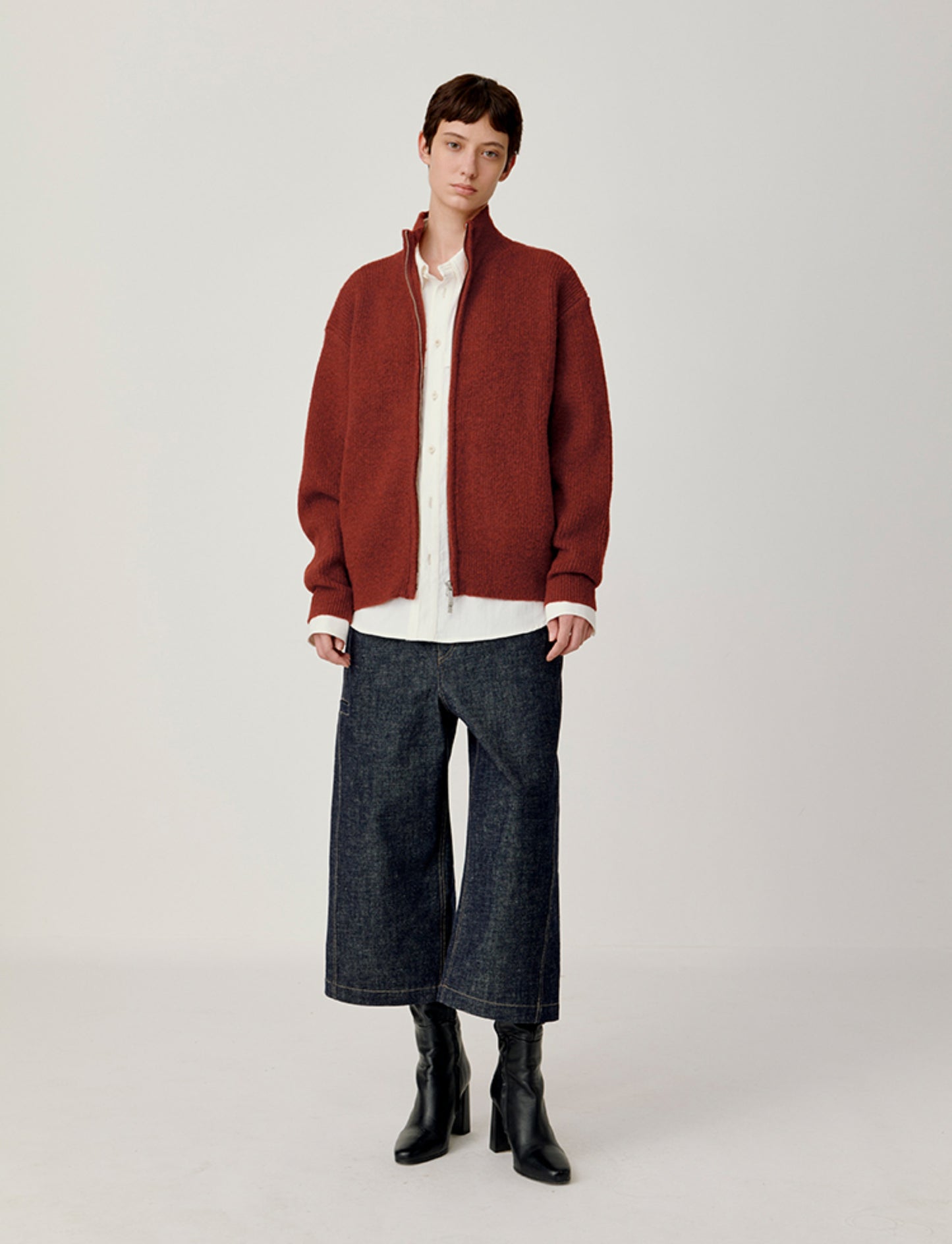 Double Zipper Cardigan