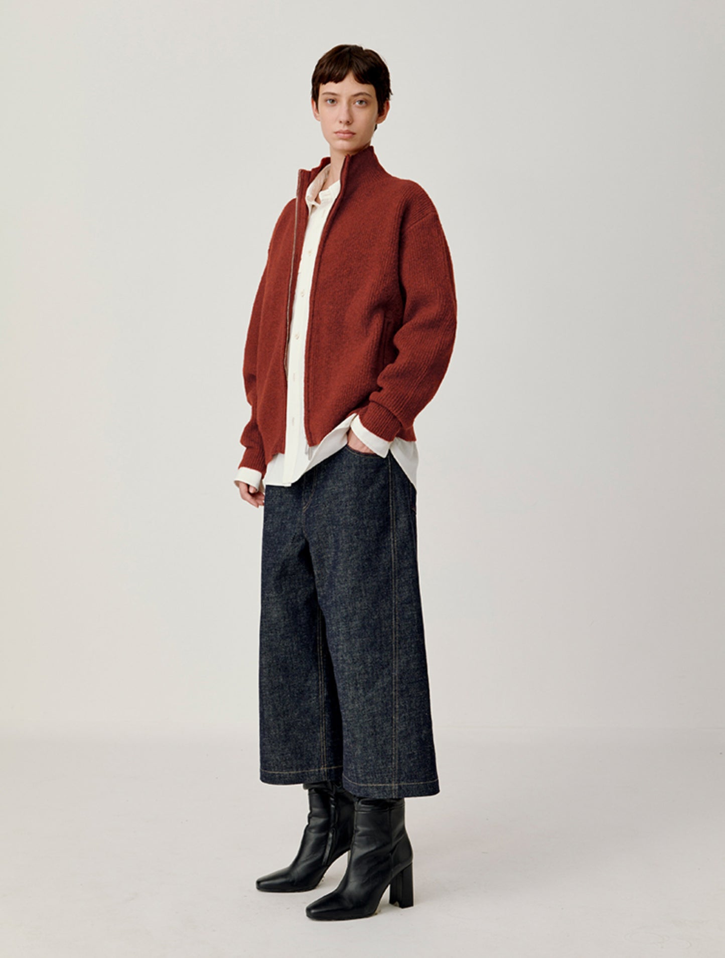 Double Zipper Cardigan