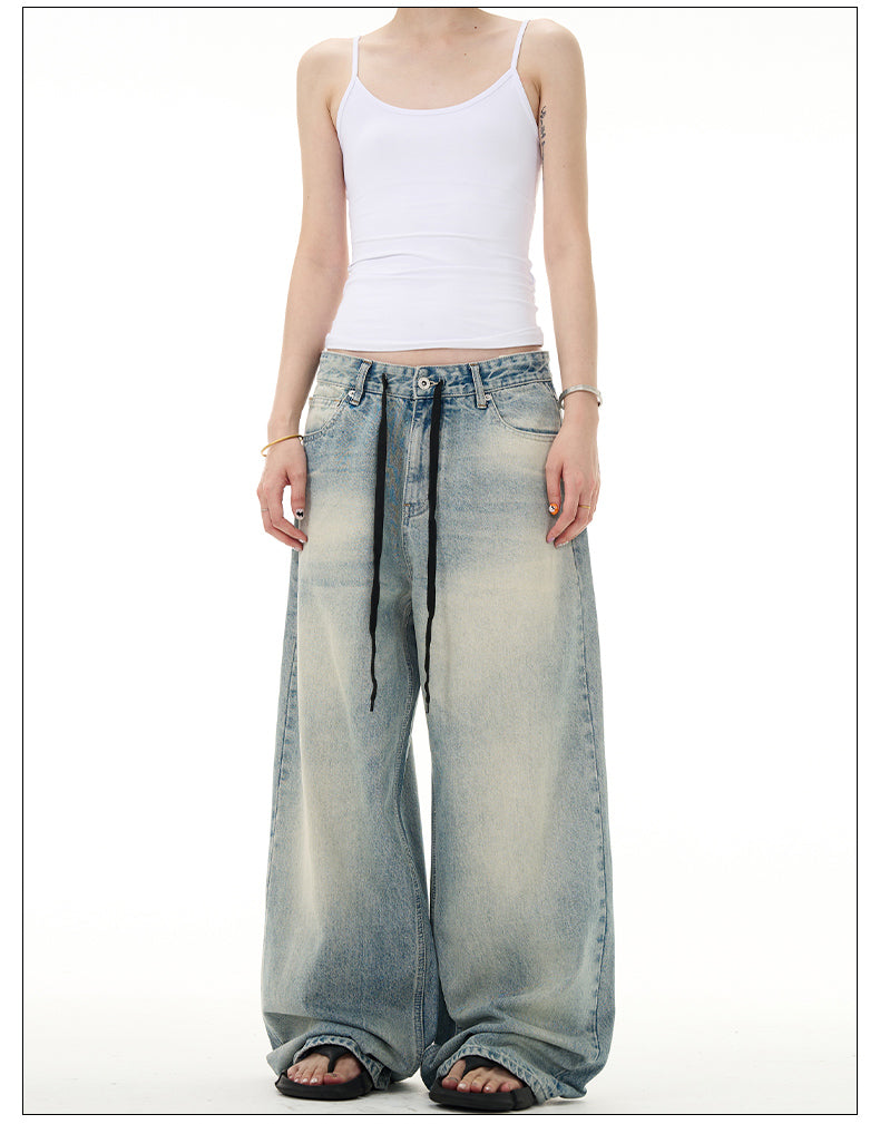 Retro Washed Light Color Jeans