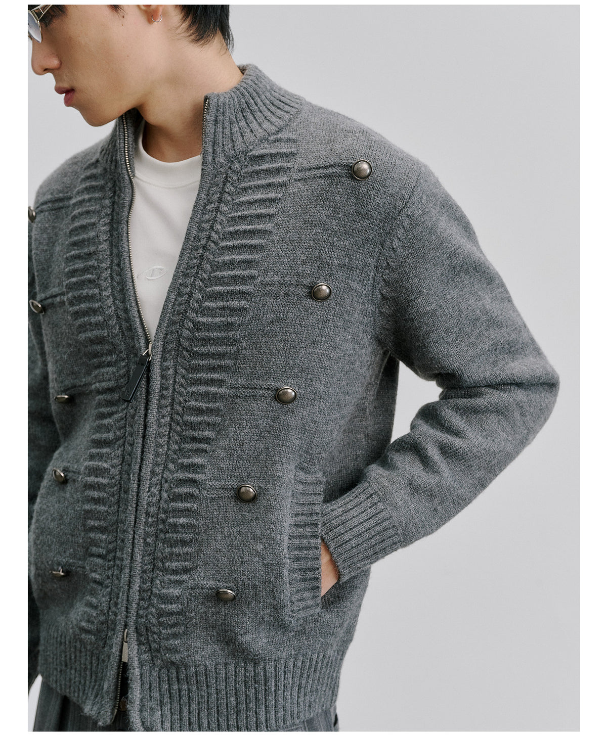 Napoleon 3D Wool-Blend Cardigan