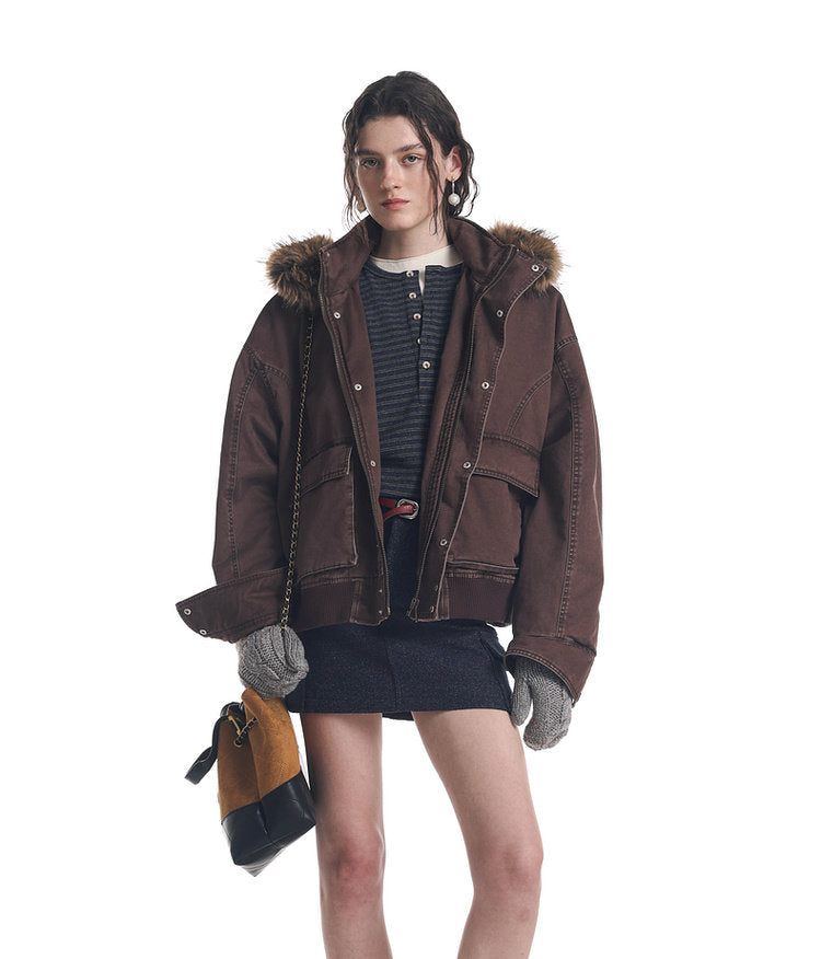 Burn Style Hooded Cotton Jacket