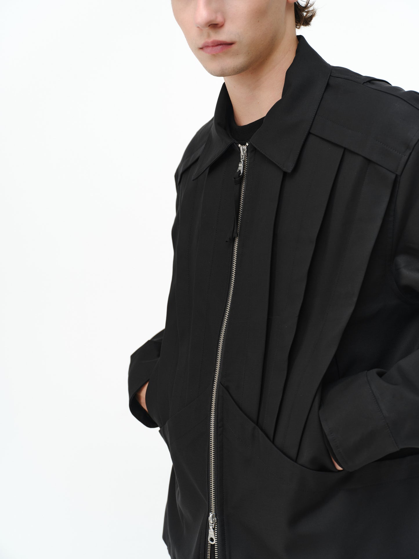 Zip-Up Short Wide Jacket