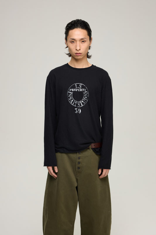 Rolled Hem Printed T-Shirt