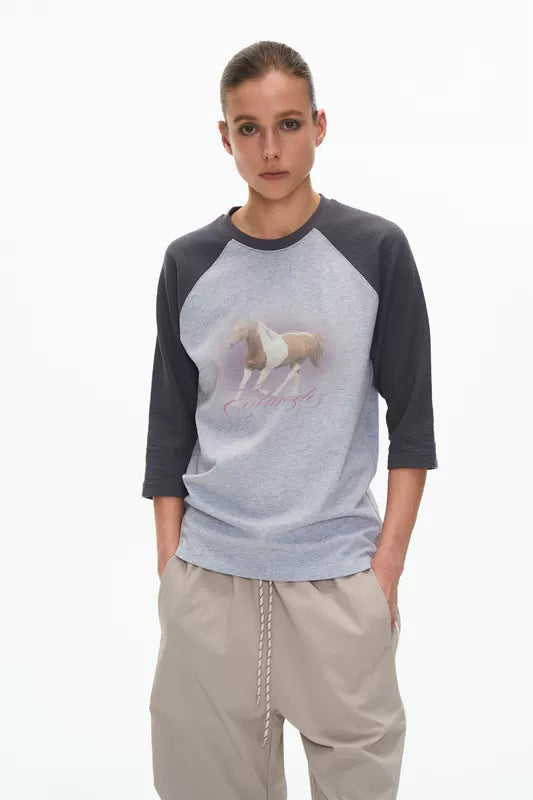 Patchwork Raglan T-shirt