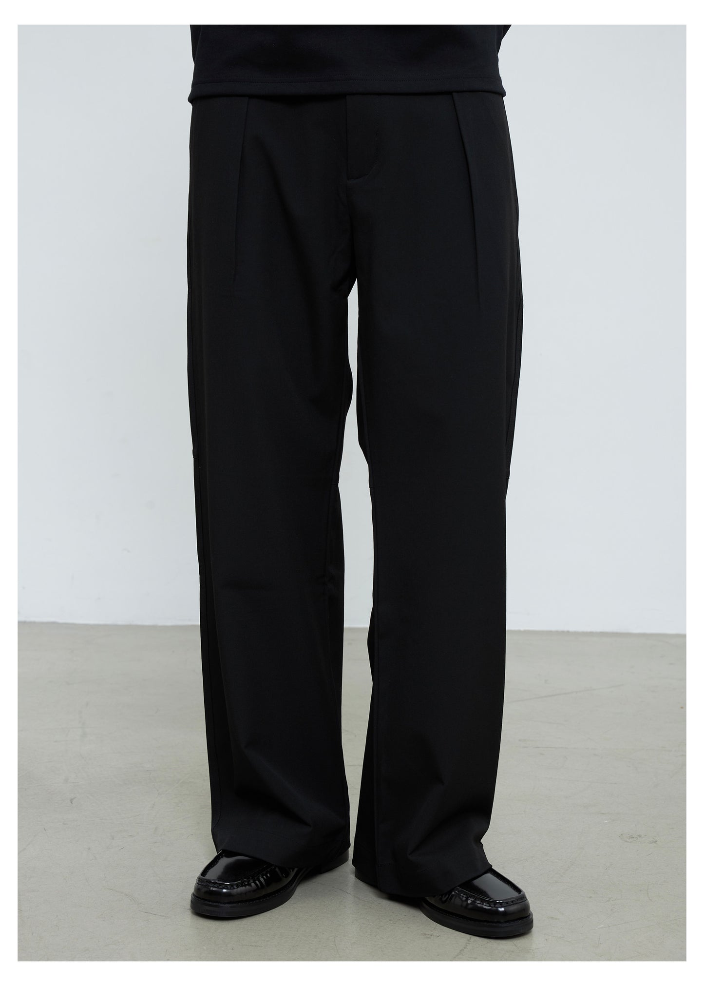 3D Pleated A-Line Casual Pants