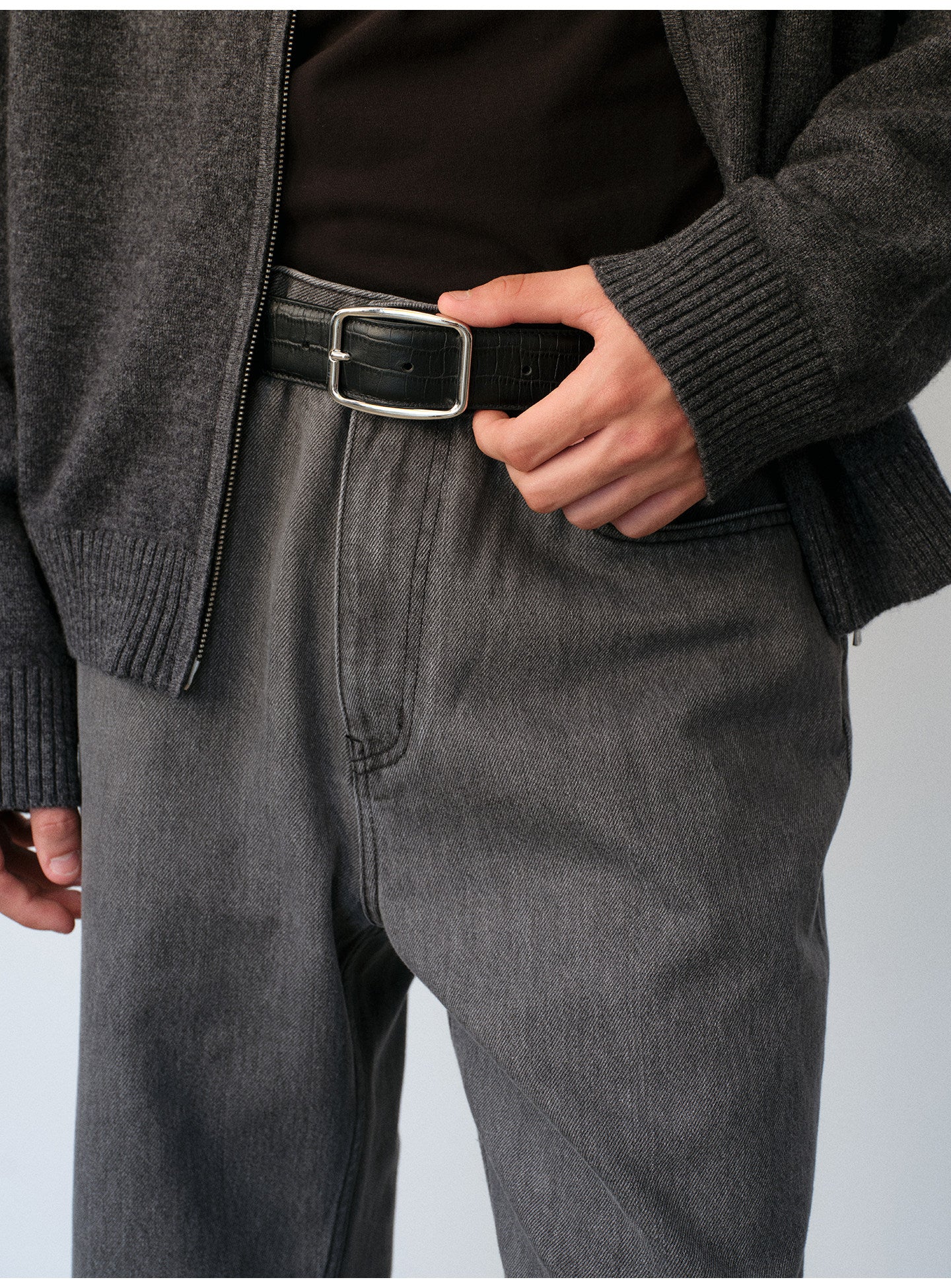 String-Dyed Slim-Fit Jeans