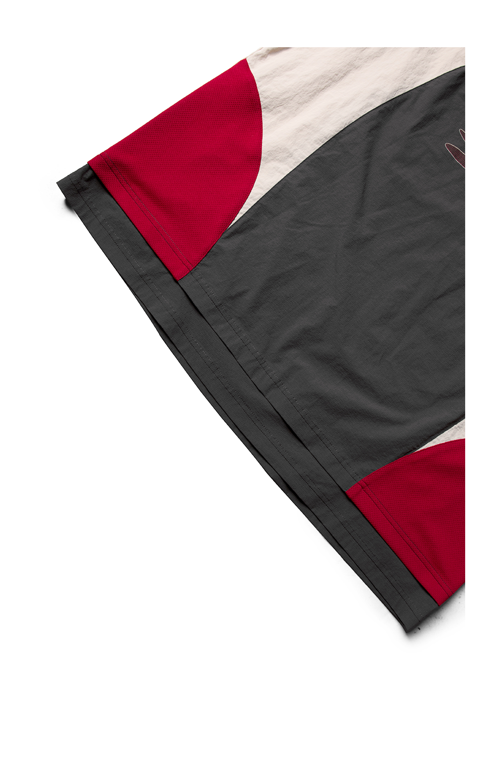 Nylon Contrast Collar T-Shirt