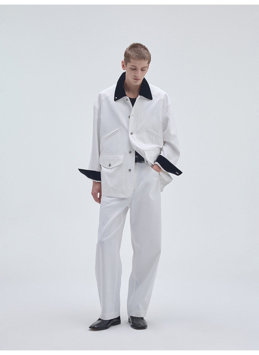 Semi-Stretch Waist Casual Pants