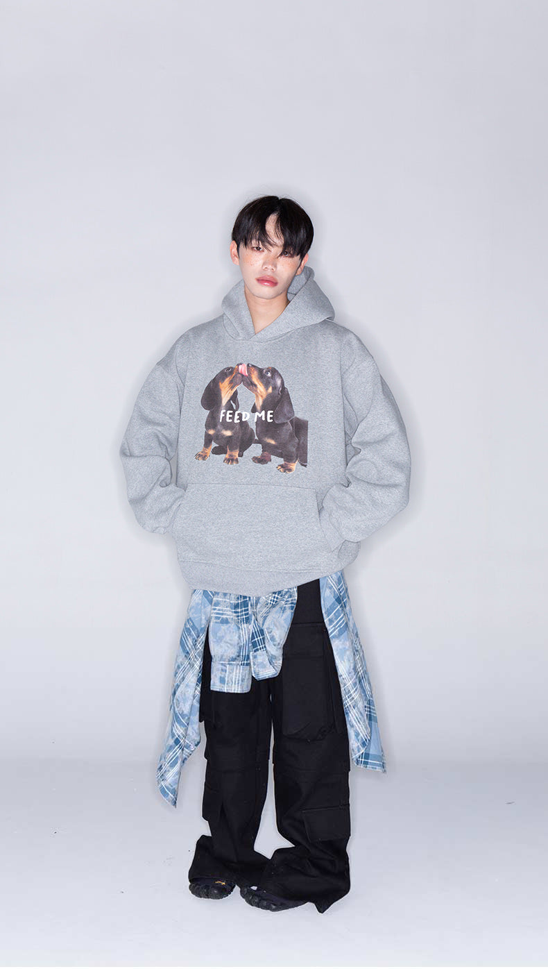 Printed Hooded Sweatshirt