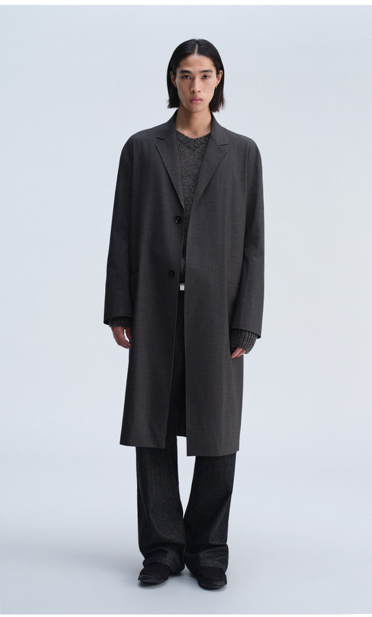 Notch Lapel Casual Coat