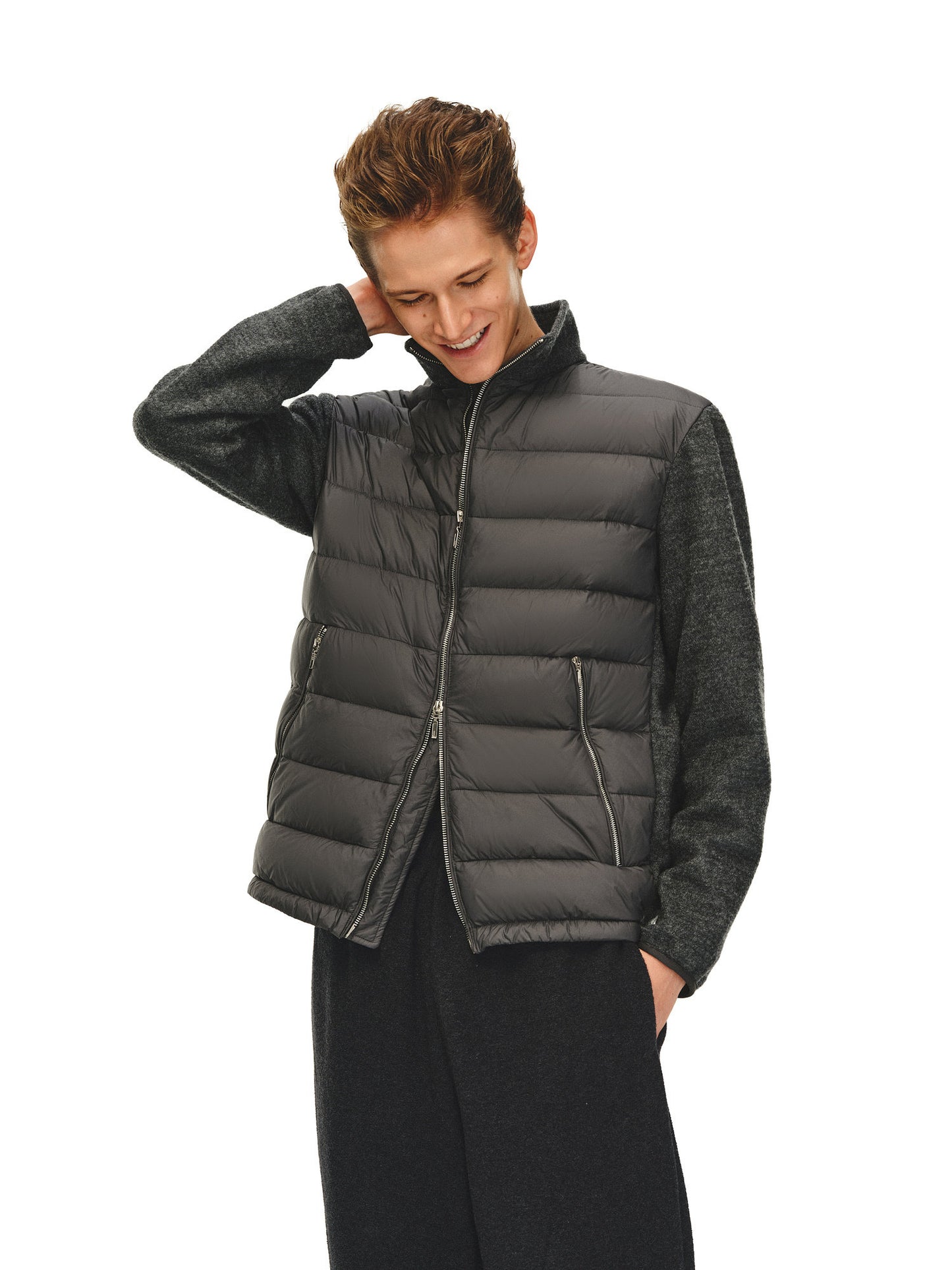 Knit Sleeve Down Jacket
