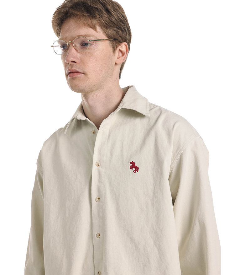 Vintage-Style Brushed Shirt