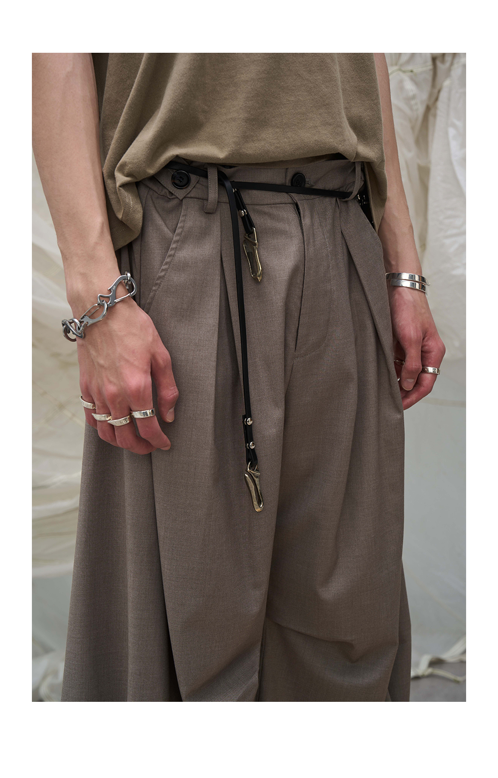 Cowhide Rope Necklace