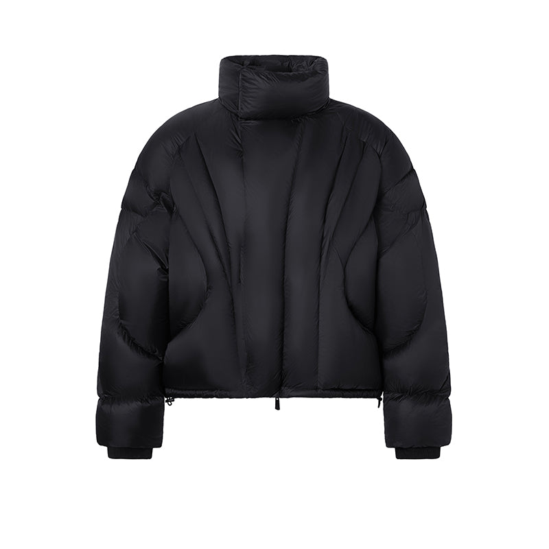 Wide Deconstructed Line Down Jacket