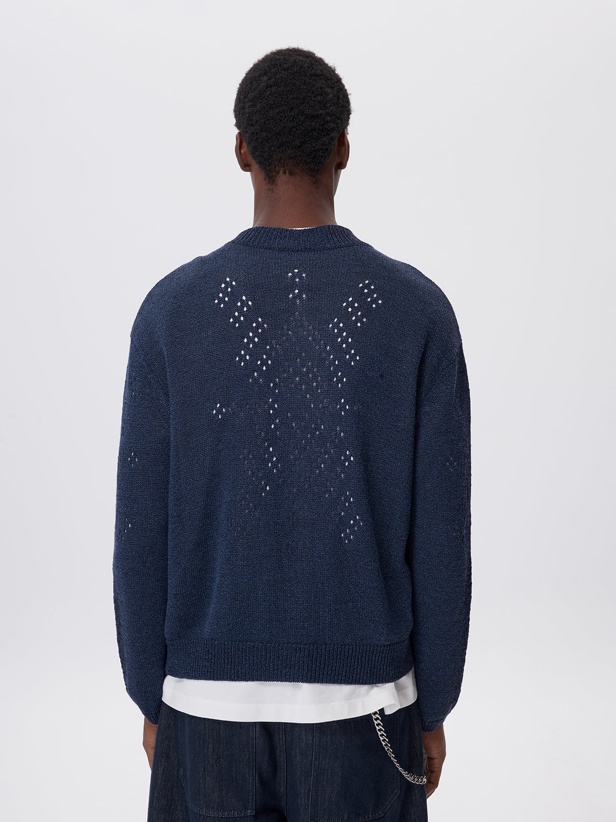 Beaded Zipper Cardigan