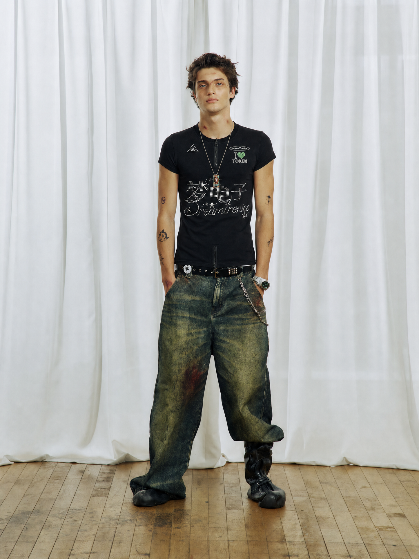 Rhinestone Cycling T-Shirt