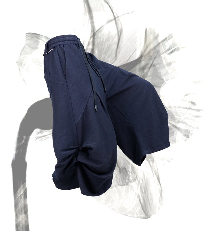 Deconstructed Cropped Pants