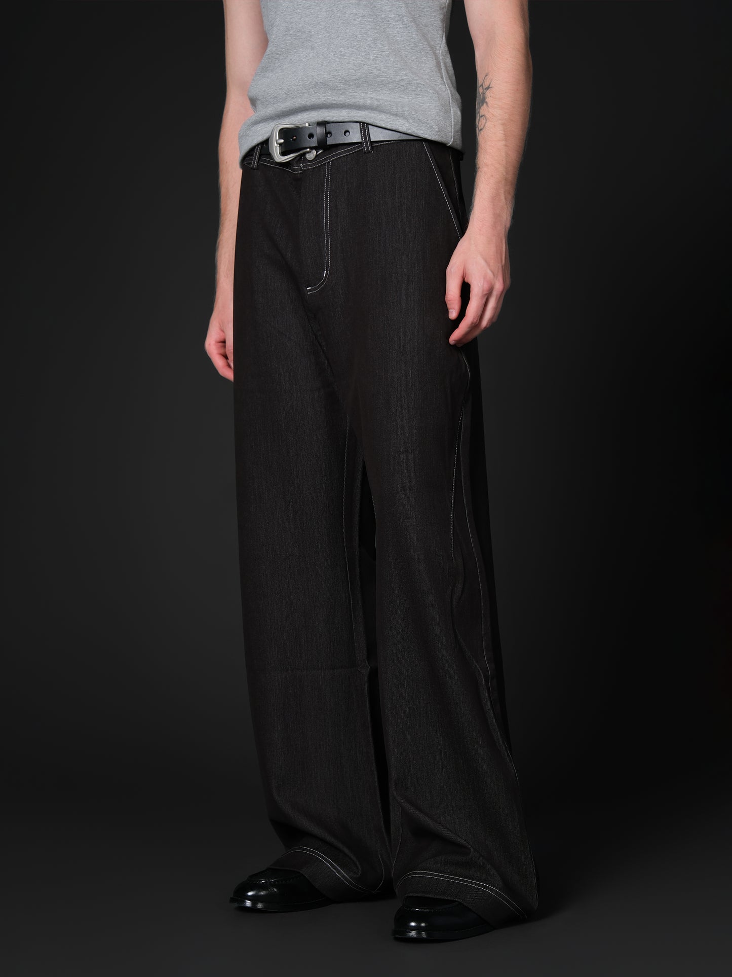 Slightly flared denim pants